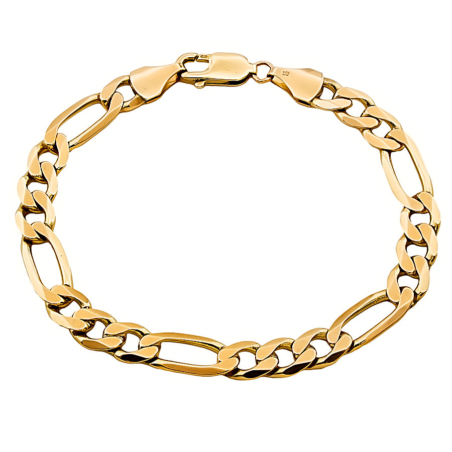 9ct Gold 16.3g 8 inch Figaro Bracelet